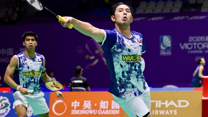 Sabar/Reza Terhenti di Babak 16 Besar China Open 2026 Setelah Takluk dari Ganda Putra Inggris