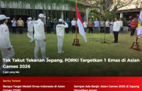 Tak Takut Tekanan Jepang, FORKI Targetkan Satu Medali Emas di Asian Games 2026